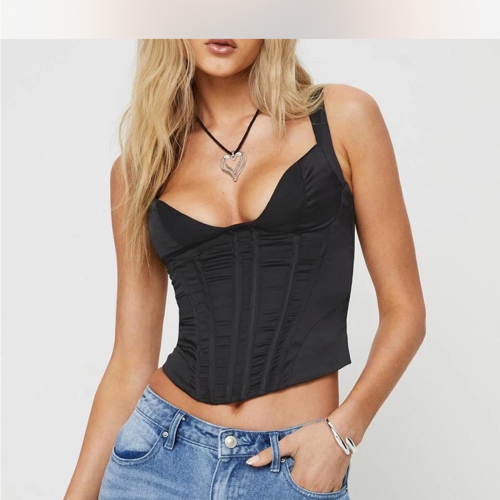 Princess Polly black corset top